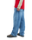 The Quiksilver Mens Baggy Denim Jeans in Stone Used
