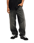The Quiksilver Mens Relaxed Denim Jeans in Black Black Dirty