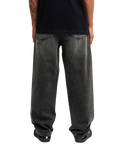 The Quiksilver Mens Relaxed Denim Jeans in Black Black Dirty