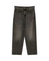 The Quiksilver Mens Relaxed Denim Jeans in Black Black Dirty