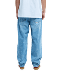 The Quiksilver Mens Relaxed Denim Jeans in Double Stone Used