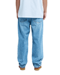 The Quiksilver Mens Relaxed Denim Jeans in Double Stone Used