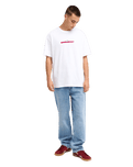 The Quiksilver Mens Relaxed Denim Jeans in Double Stone Used