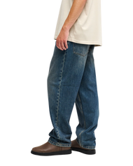 Relaxed Denim Jeans in Stone Dirty
