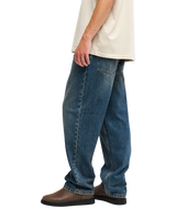 Relaxed Denim Jeans in Stone Dirty