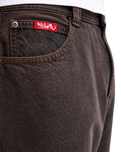 YG Baggy Denim Jeans in Black & Black Brown Tint