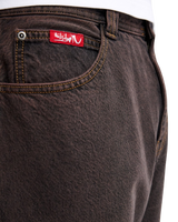 YG Baggy Denim Jeans in Black & Black Brown Tint
