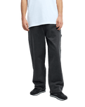 The Quiksilver Mens Baggy Denim Jeans in Black & Black Brown Tint
