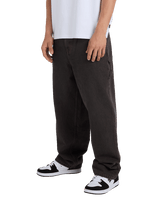 The Quiksilver Mens Baggy Denim Jeans in Black & Black Brown Tint
