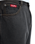 The Quiksilver Mens Baggy Denim Jeans in Black & Black Brown Tint