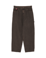 The Quiksilver Mens Baggy Denim Jeans in Black & Black Brown Tint