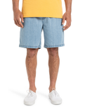 The Quiksilver Mens Taxer Denim Walkshorts in 2001 Stone Wash