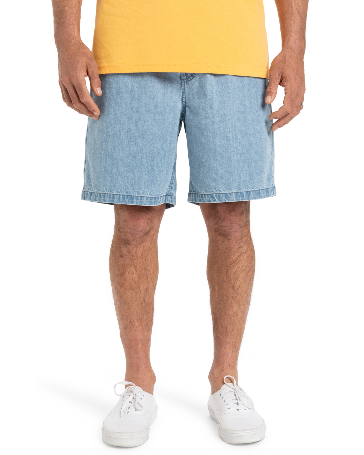 The Quiksilver Mens Taxer Denim Walkshorts in 2001 Stone Wash