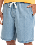 The Quiksilver Mens Taxer Denim Walkshorts in 2001 Stone Wash