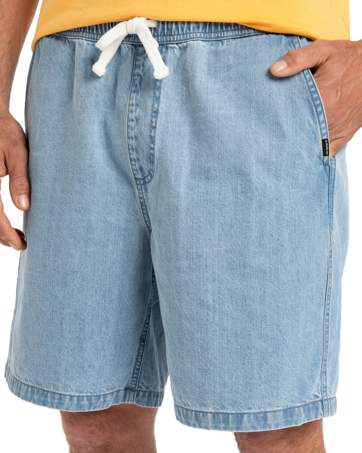 The Quiksilver Mens Taxer Denim Walkshorts in 2001 Stone Wash