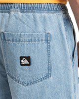 The Quiksilver Mens Taxer Denim Walkshorts in 2001 Stone Wash
