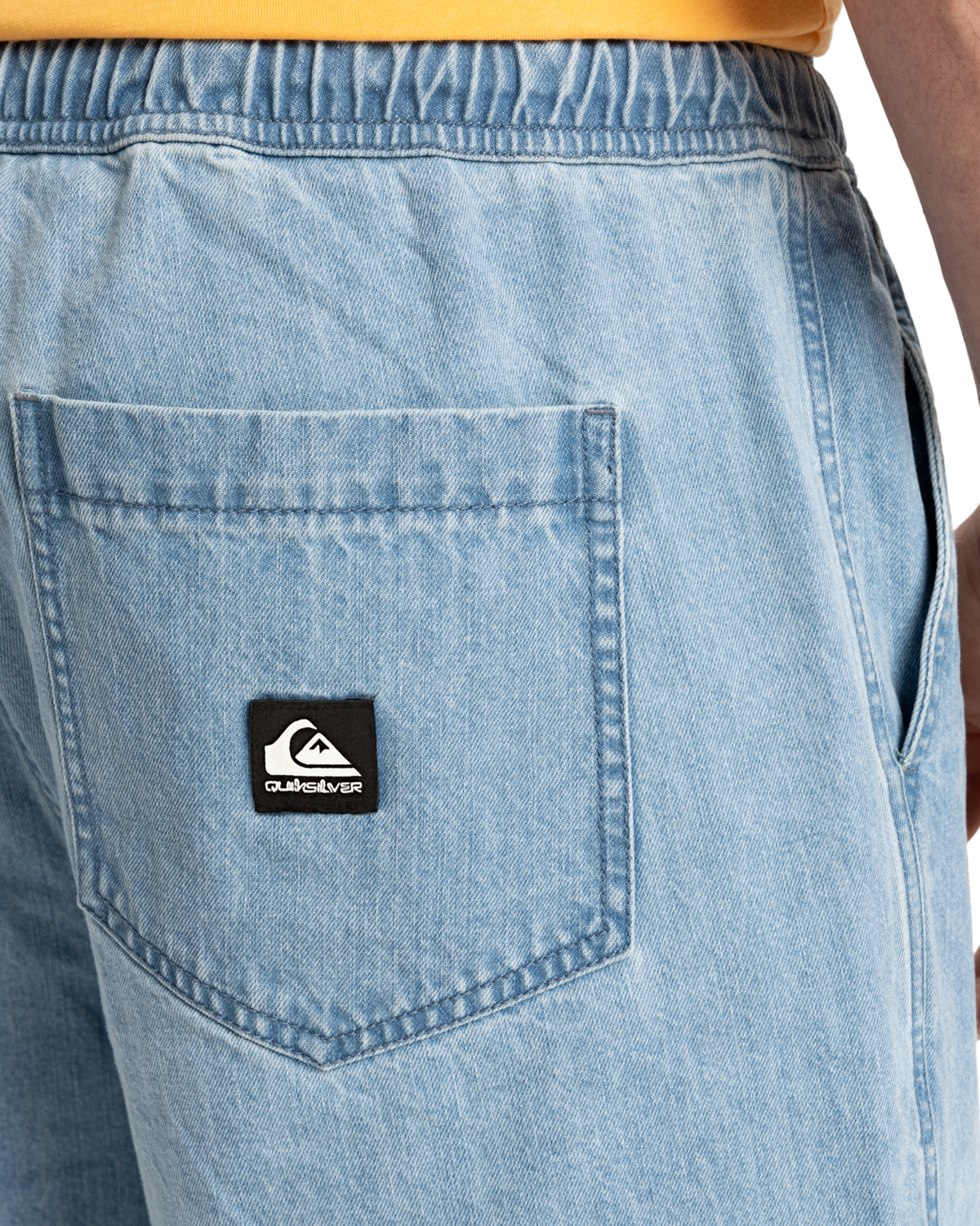 The Quiksilver Mens Taxer Denim Walkshorts in 2001 Stone Wash