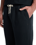 The Quiksilver Mens Salt Water Joggers in Black