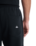 The Quiksilver Mens Salt Water Joggers in Black
