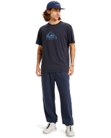 Graphic Joggers in Dark Navy