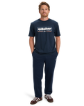 The Quiksilver Mens Basic Joggers in Navy Blazer