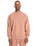 The Quiksilver Mens Natural Dye Sweatshirt in Canyon Clay