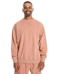 The Quiksilver Mens Natural Dye Sweatshirt in Canyon Clay