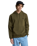 The Quiksilver Mens Basic Hoodie in Grape Leaf