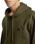 The Quiksilver Mens Basic Hoodie in Grape Leaf