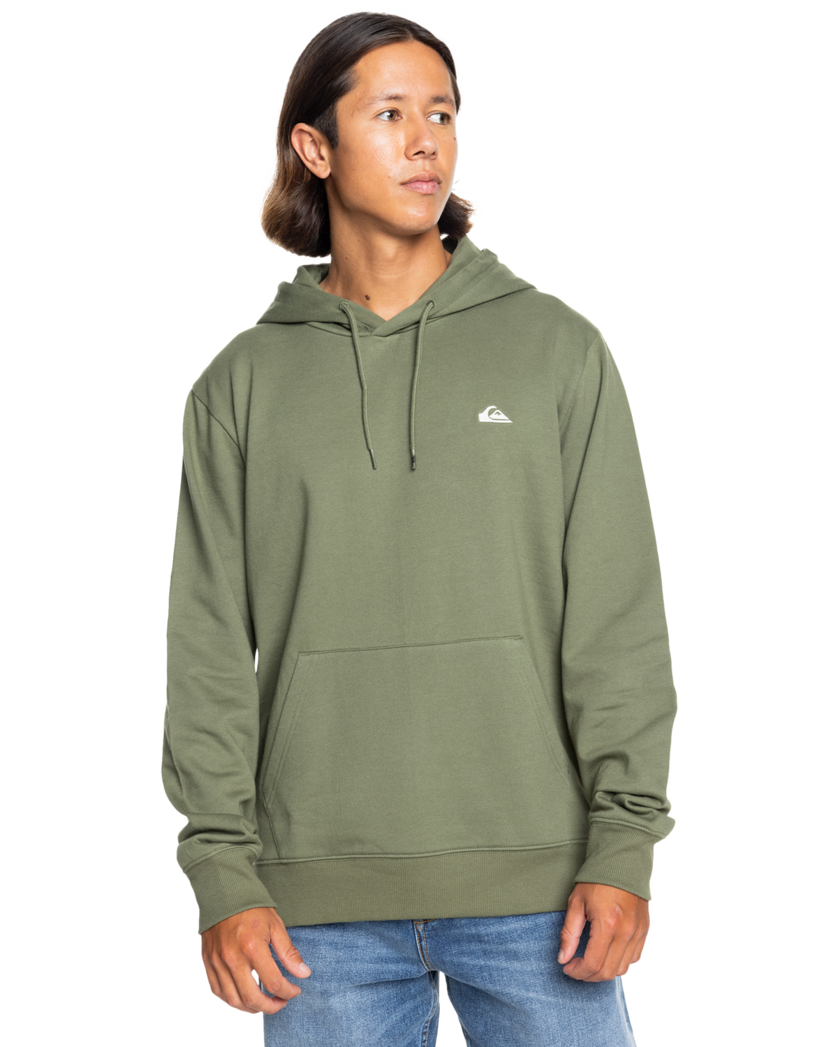 The Quiksilver Mens Basic Hoodie in Four Leaf Clover
