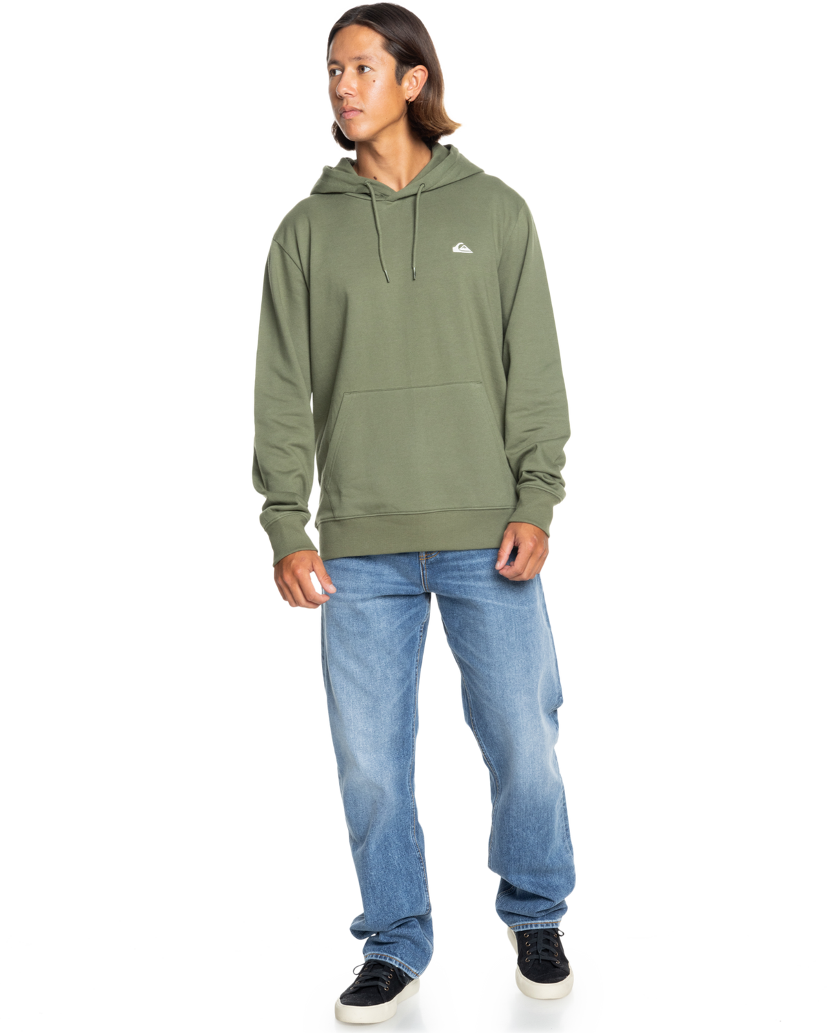 The Quiksilver Mens Basic Hoodie in Four Leaf Clover