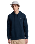 The Quiksilver Mens Basic Hoodie in Dark Navy
