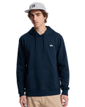 The Quiksilver Mens Basic Hoodie in Dark Navy