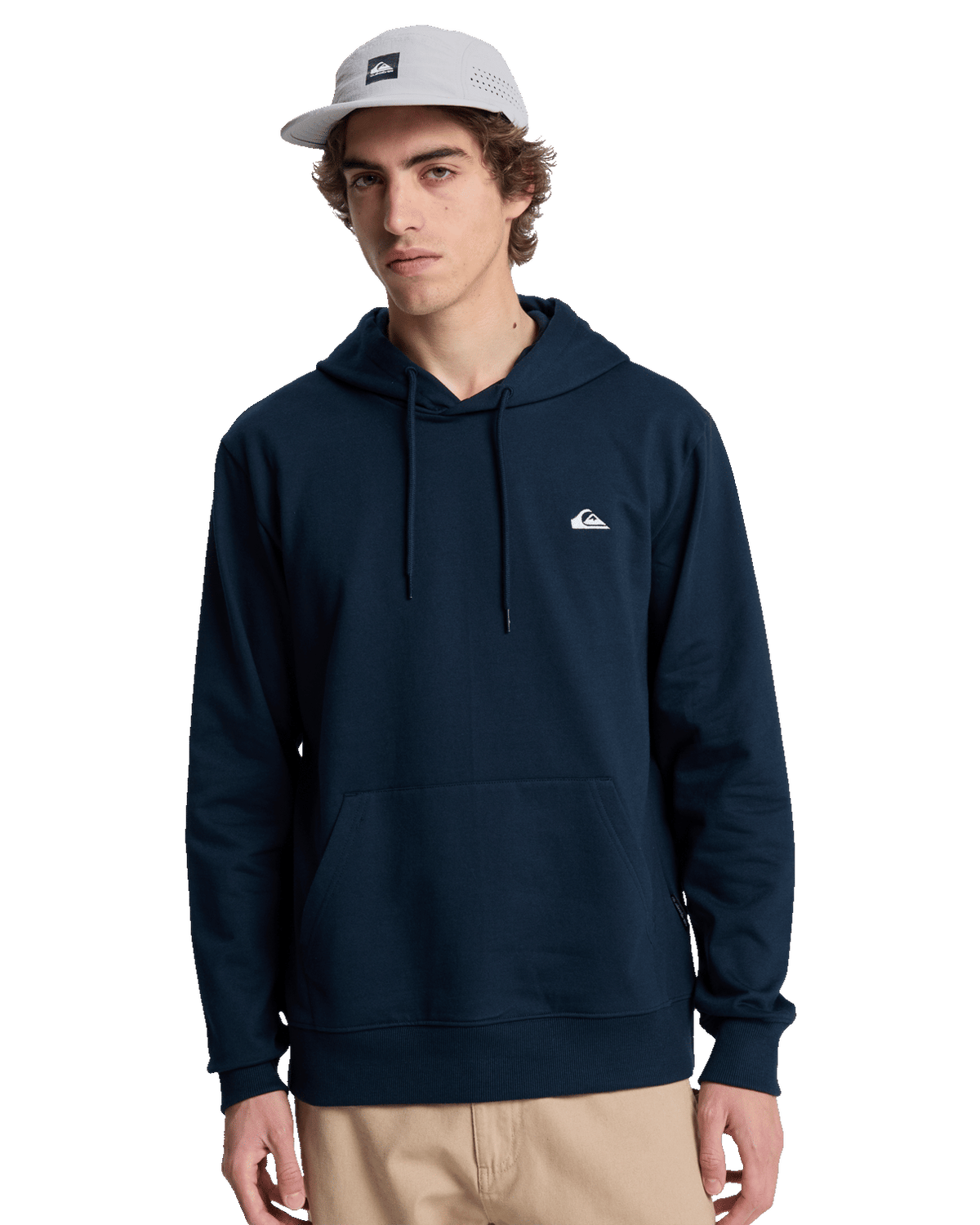 The Quiksilver Mens Basic Hoodie in Dark Navy