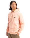 The Quiksilver Mens Basic Hoodie in Peach Parfait