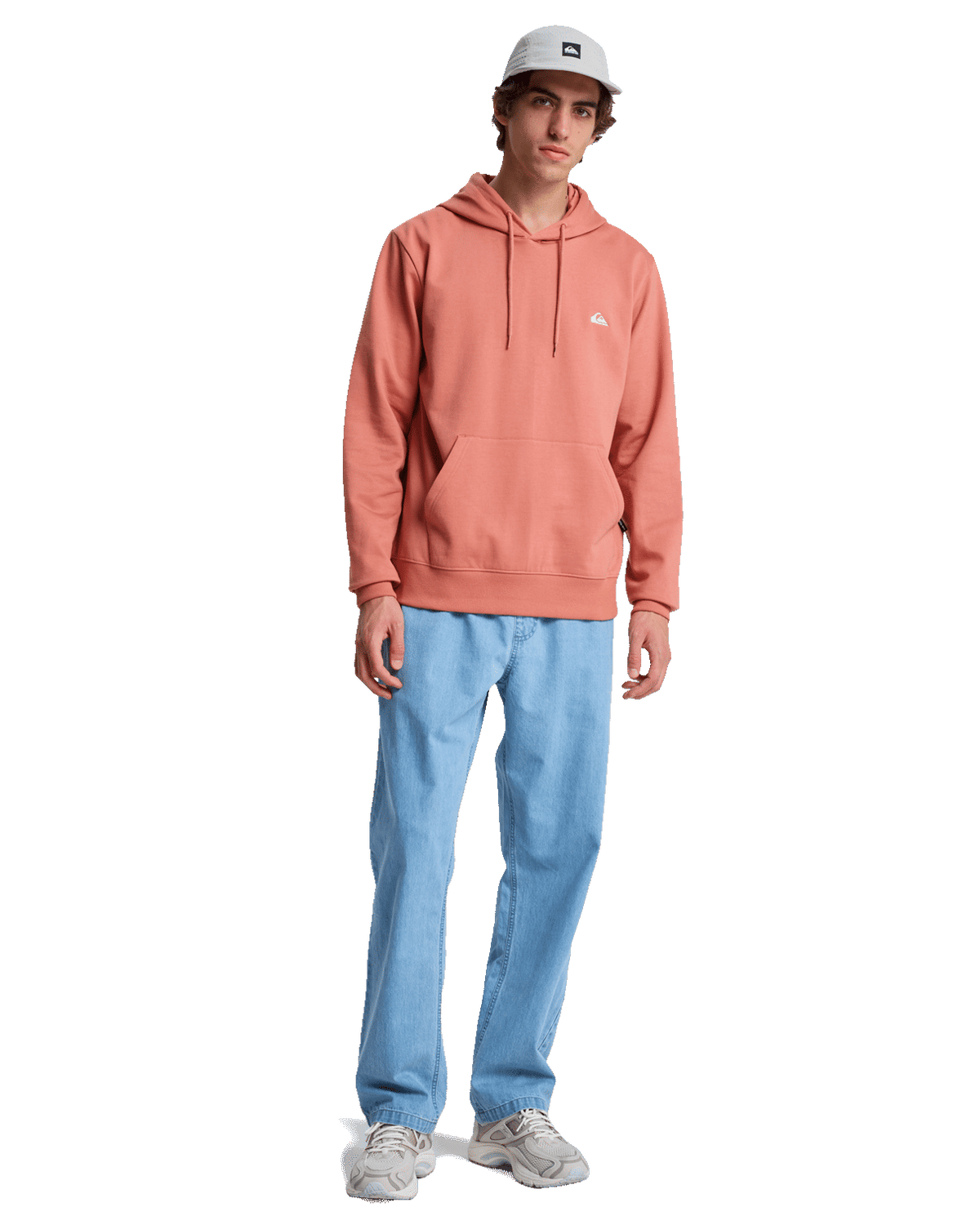 The Quiksilver Mens Basic Hoodie in Desert Sand
