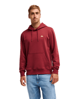 The Quiksilver Mens Basic Hoodie in Oxblood Red