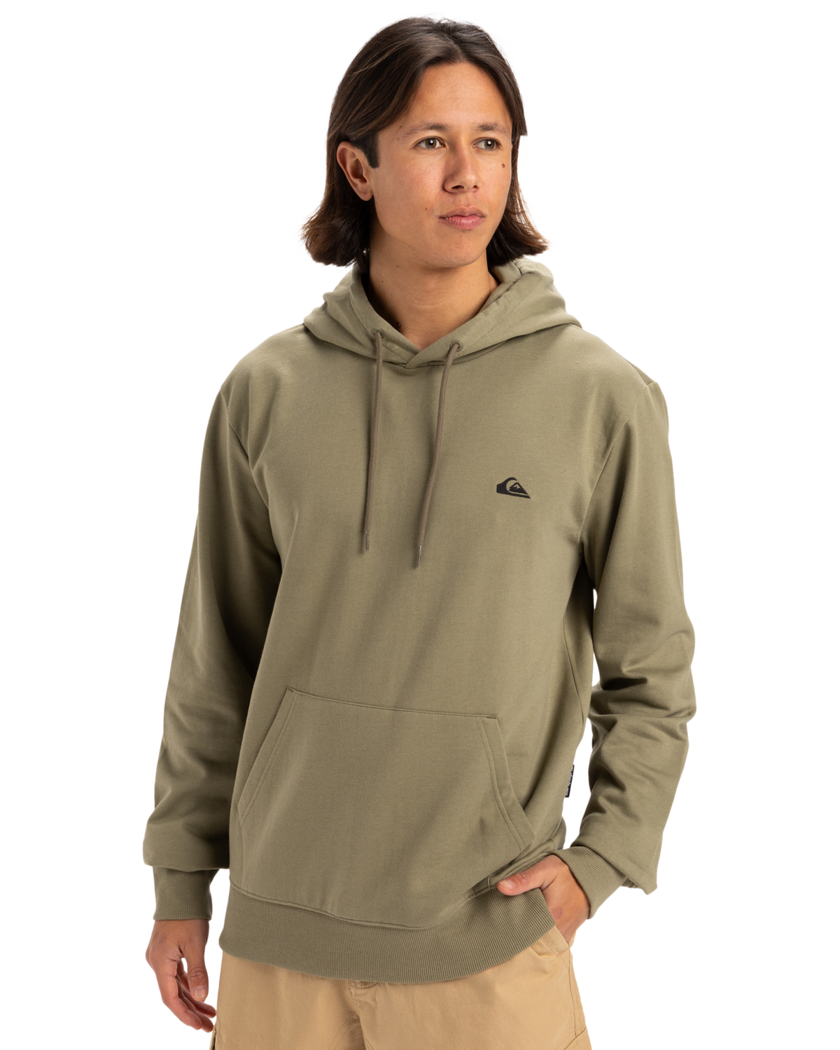 The Quiksilver Mens Basic Hoodie in Aloe