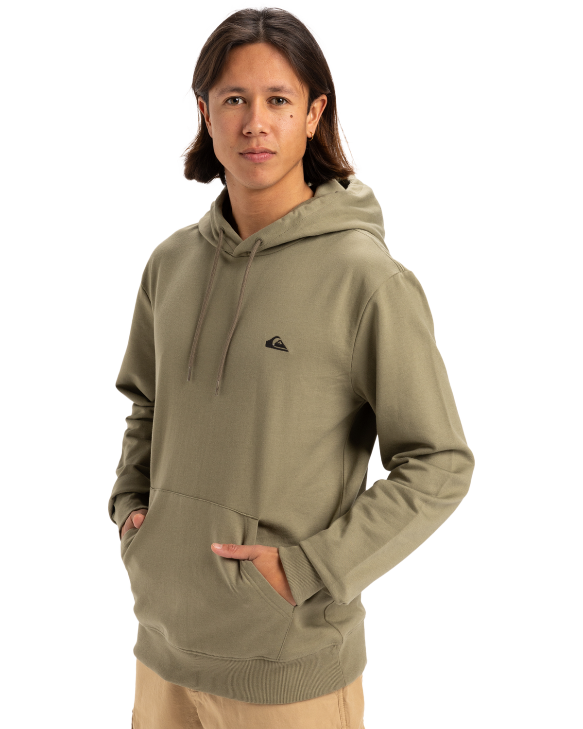 The Quiksilver Mens Basic Hoodie in Aloe