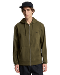 The Quiksilver Mens Basic Zip Hoodie in Grape Leaf