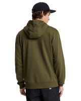 The Quiksilver Mens Basic Zip Hoodie in Grape Leaf