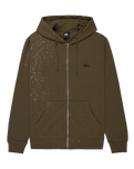 The Quiksilver Mens Basic Zip Hoodie in Grape Leaf