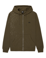 The Quiksilver Mens Basic Zip Hoodie in Grape Leaf