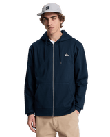 The Quiksilver Mens Basic Zip Hoodie in Dark Navy