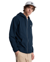 The Quiksilver Mens Basic Zip Hoodie in Dark Navy