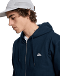 The Quiksilver Mens Basic Zip Hoodie in Dark Navy