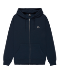 The Quiksilver Mens Basic Zip Hoodie in Dark Navy