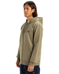 The Quiksilver Mens Basic Zip Hoodie in Aloe