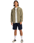 The Quiksilver Mens Basic Zip Hoodie in Aloe