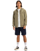 The Quiksilver Mens Basic Zip Hoodie in Aloe